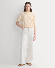 Lightweight Terry Blouson Short-Sleeve Crew | Parchment