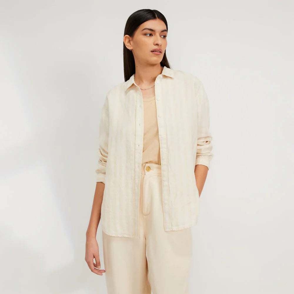 The Must-Have Shirt in Linen | Brazilian Sand / Canvas Tan