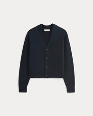 Cropped Cardigan in Everyday Cotton | Deep Navy