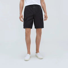 The Cotton Linen Short | Black