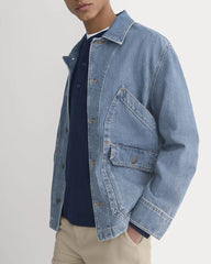 Relaxed Denim Barn Jacket | Robbins Indigo