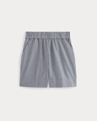 The Easy Short | Dark Denim Pinstripe