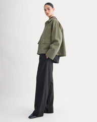Cropped Denim Jacket | Garment-Dyed Kalamata