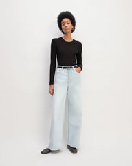 The Viscose Knit Crew | Black