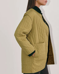 The Midi Quilted Liner | Fennel Seed