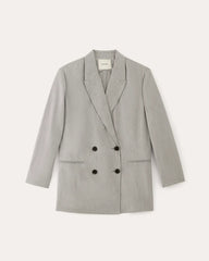 The Double-Breasted Blazer in Buttersmooth | Heather Steel