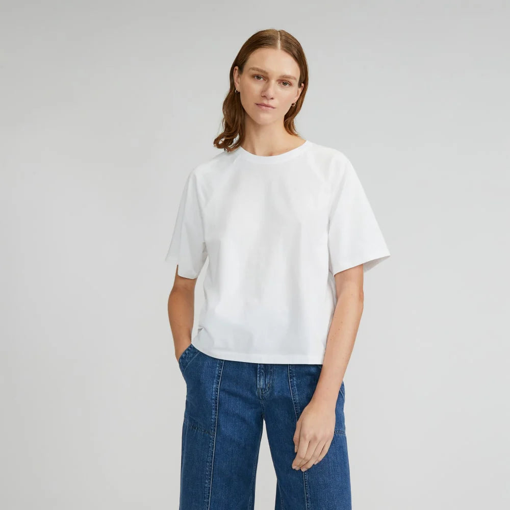 The Organic Cotton Raglan Tee | White