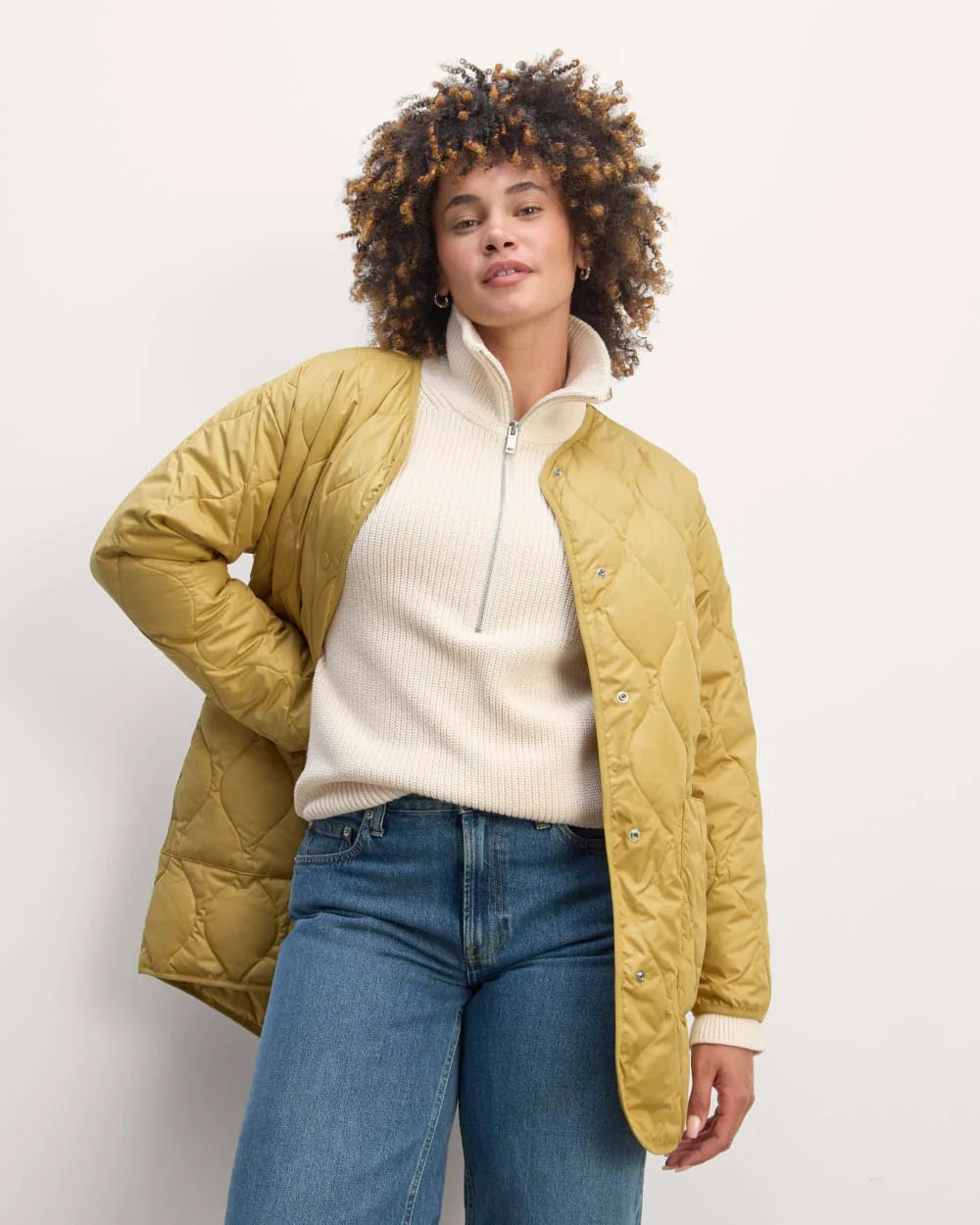 The Quilted Liner | Golden Oak