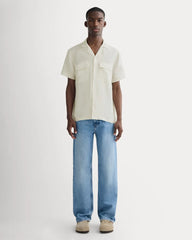 The Resort Shirt in Linen | Natural Chambray