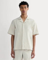 The Seersucker Resort Shirt | Trench Coat Khaki / Natural