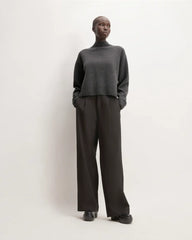 The Good Merino Wool Mockneck Sweater | Graphite