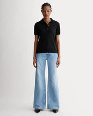 The Polo in Cotton Cashmere | Black