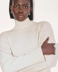 The Sweater Dress in Plush Cotton | Heathered Oat