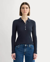 The Polo in Ultrasoft Merino | Navy