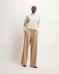 The Good Merino Wool Mockneck Sweater | Bone