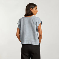 The Drawstring Tunic | Sky