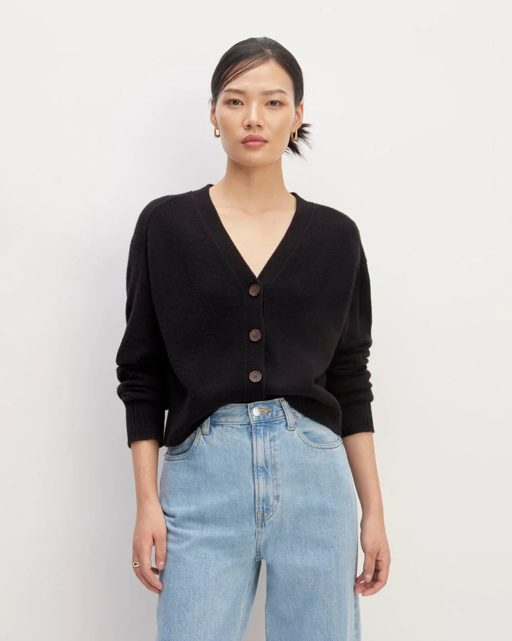 The Cashmere Cardigan | Black