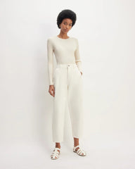 The Viscose Knit Crew | Beige