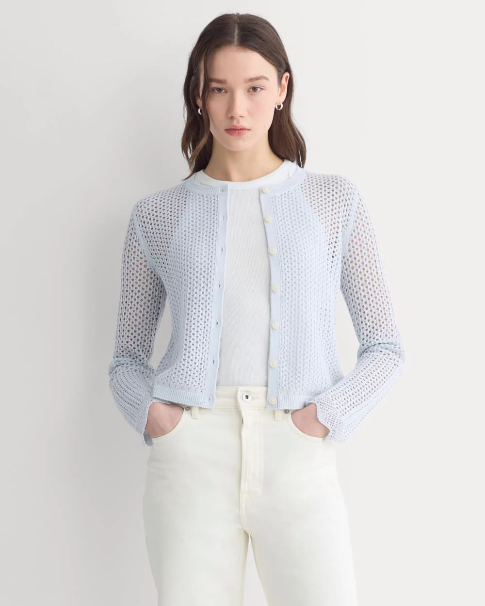 Lace-Knit Cardigan | Skywriting