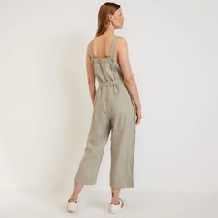 The Linen Jumpsuit | Seagrass