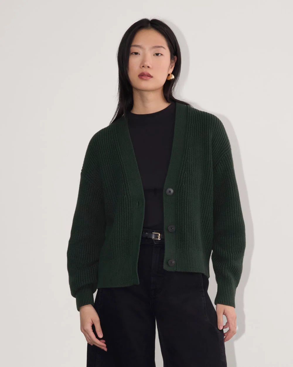 The Boxy Cardigan in Everyday Cotton | Scarab