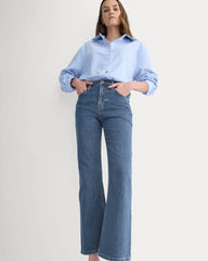 High-Rise Kick Flare Jean | Ocean