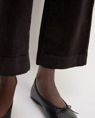 The Corduroy Wide-Leg Pant | Black