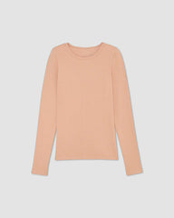 The Luxe Rib Long-Sleeve Crew | Blush Pink