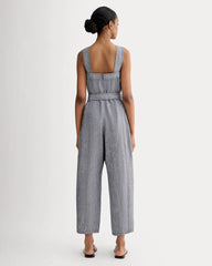 The Utility Coverall in Linen | Navy Chambray