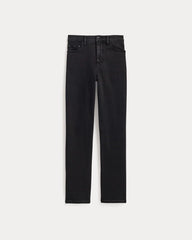 The High-Key Stovepipe Jean | Washed Black