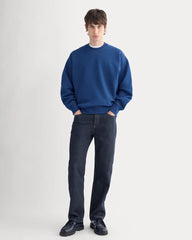 Luxe Fleece Crew Pullover | Estate Blue