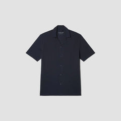 The Pique Short-Sleeve Shirt | Deep Navy