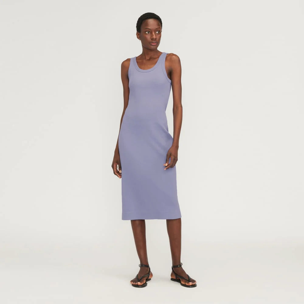 The ’90s Rib Dress | Cornflower Blue