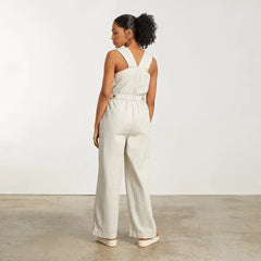 The Fatigue Apron Jumpsuit | Navy Stripe