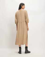 The TENCEL™ Puff-Sleeve Dress | Cornstalk