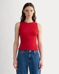 The Tank in Ultrasoft Merino | Classic Red