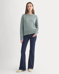 The Boxy Sweater in Everyday Cotton | Heathered Lilypad