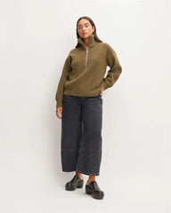 The Half-Zip Sweater in Luxe Merino | Beech
