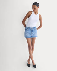 Everlane x Elena Bonvicini Thalia Mini Skirt | Crystal Cove Indigo