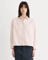 The Boxy Oxford | Rose Quartz Chambray