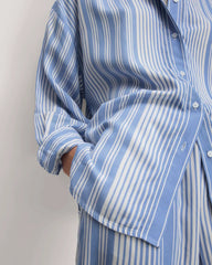 The Oversized Shirt in Butterlite | Granada Sky Blue / Bone