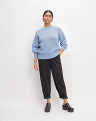 The Cocoon Crew in Alpaca | Chambray Blue