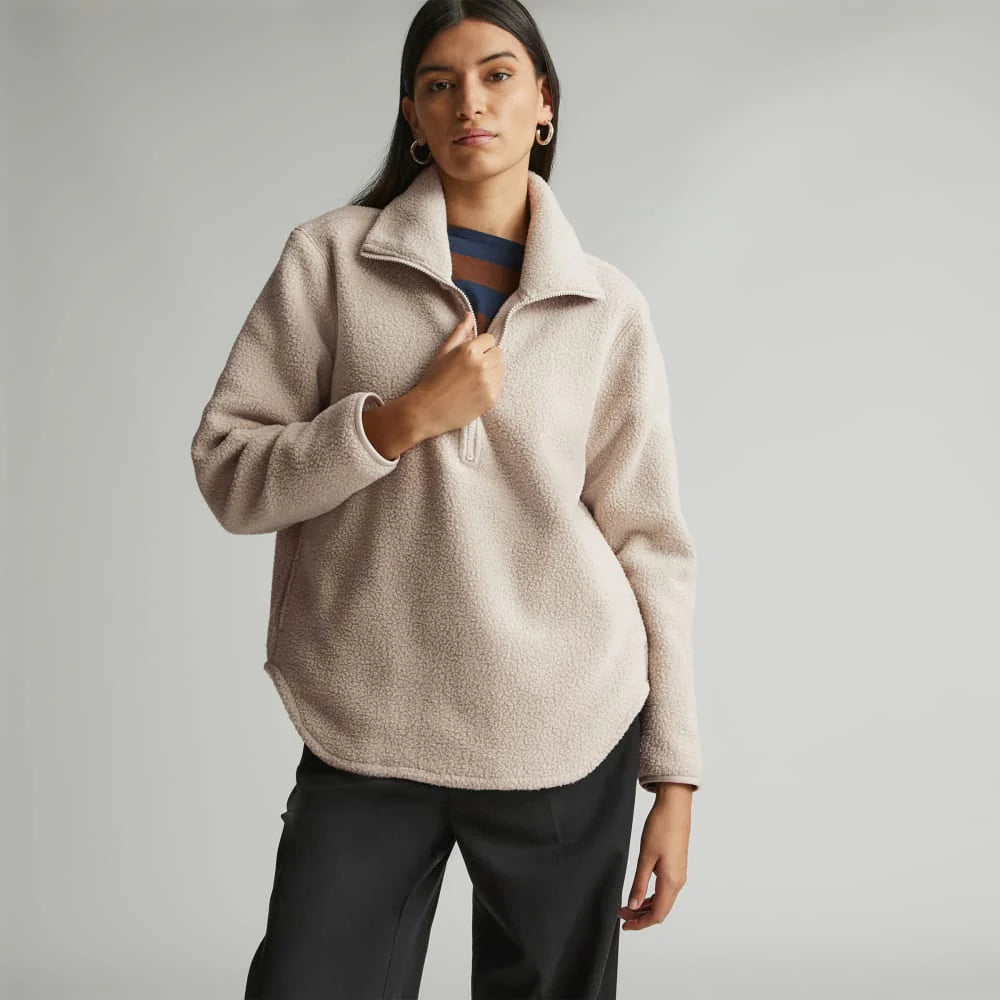 The ReNew Fleece Half-Zip | Oat