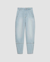 The Utility Barrel Jean | Fog | Regular