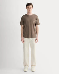 The Cotton Linen Tee | Deep Taupe