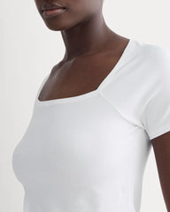 The Form Square-Neck Top | White