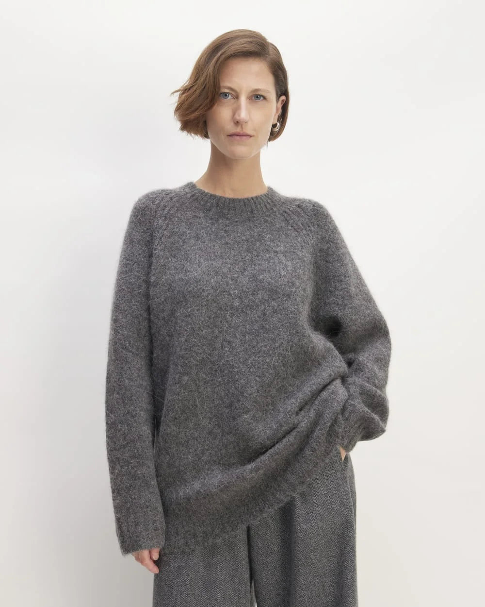 The SuperFuzz Alpaca Crew | Dark Charcoal