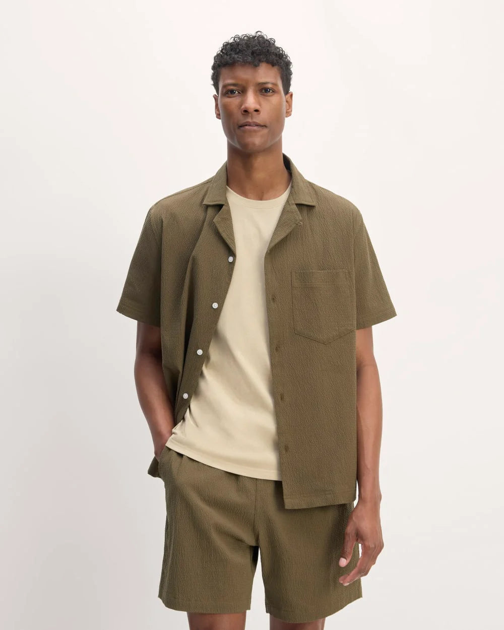 The Seersucker Short-Sleeve Shirt | Beech