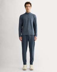 The Rec Quarter-Zip | Heathered Navy