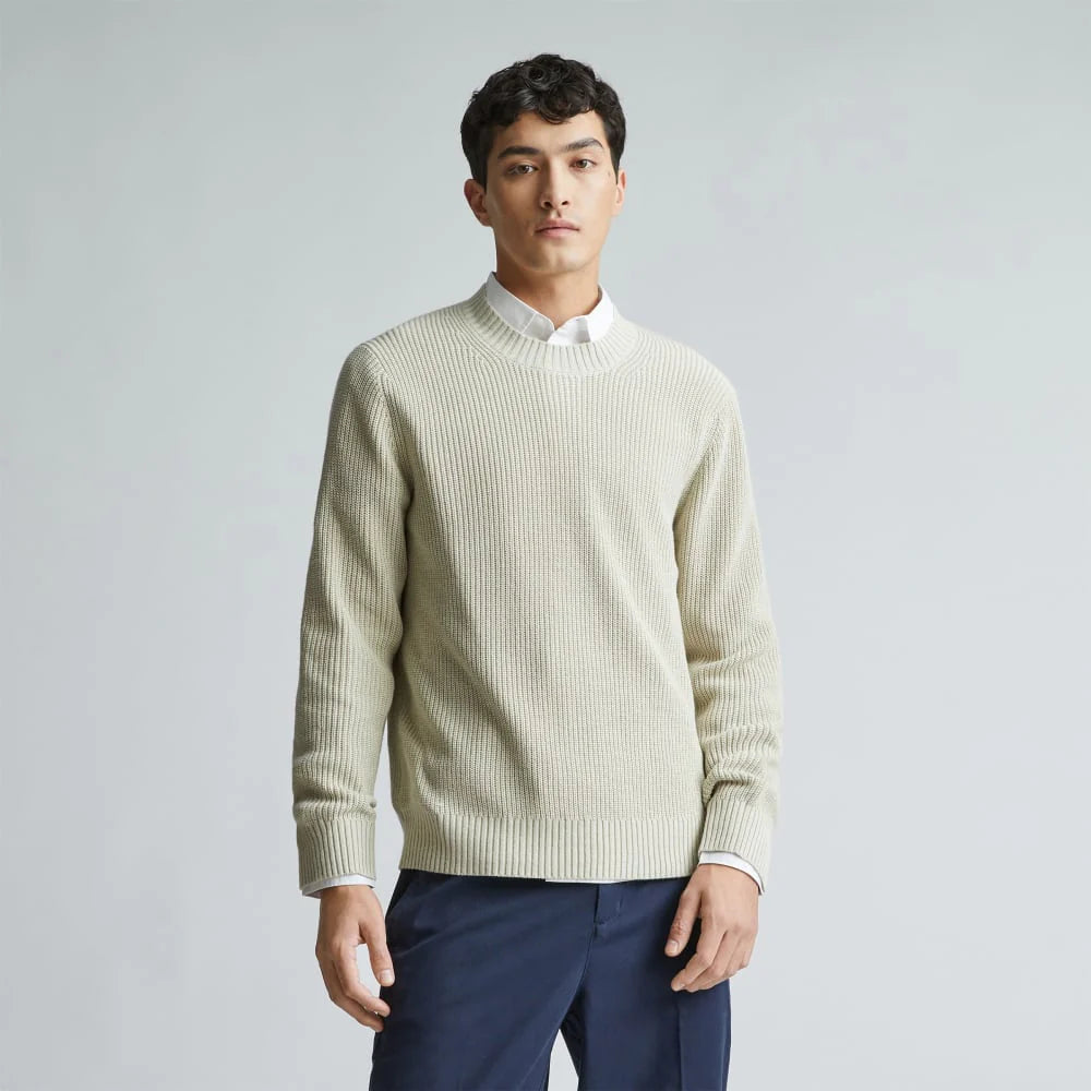 The No-Sweat Ribbed Crew | Pelican